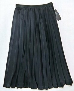 ■トランスワーク大きいサイズ44ピーチサテンプリーツスカート紺23,100円■