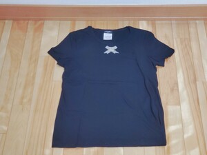 最高級　CHANEL シャネル パール ココマーク リボン 半袖Tシャツ トップス カットソー　サイズ、42 ブラック