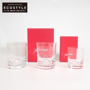 【1円】 Baccarat バカラ ロックグラス 計3点 ロックグラス