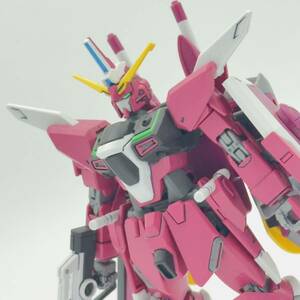 機動戦士ガンダムSEED DESTINY HG 1/144 インフィニットジャスティスガンダム 墨入れ完成品