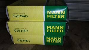 ★MANN FILTER C25118/1 シトロエン C4 ピカソ プジョー 307等 エアー クリーナー エレメント 3個★