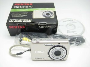 ★ハローカメラ★0289 PENTAX Optio E70 1000万画素 (撮影OK) SDカード/単三2本使用 動作品 現状 1円スタート 即決有り