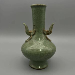 中国 古玩 中国美術 花瓶 龍泉窯 青磁 置物 古董 骨董 時代物 古美術