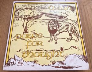 美品！Aslan / Paws For Thought！英国フォーク秘宝盤！