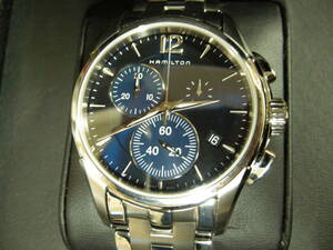 【中古品】ハミルトン腕時計 ジャズマスター HAMILTON H326121 クロノグラフ クォーツ