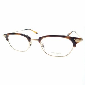 新品同様◆オリバーピープルズ メガネ 伊達眼鏡 DIANDRA 0OV7981T べっ甲柄 茶系 ケース付 OLIVER PEOPLES【AFI9】