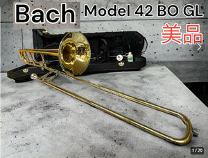 Bach テナーバストロンボーン model:42BO GL（中古・美品・スライド良好）