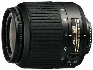 Nikon AF-S DX Zoom Nikkor ED 18-55mm F3.5-5.6G ブラック デジタル一眼レ(中古品)