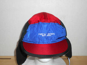 NEWERA　 ニューエラ 　　キャップ 　帽子　 赤×ブルー×黒　 サイズ　MEDIUM-LARGE 　　　（３F　ハ大