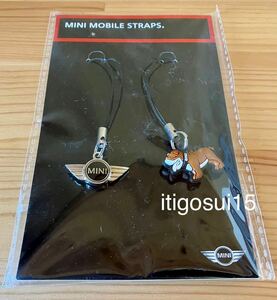 ★【未使用】BMW MINI ★ストラップ 2種セット ブルドッグ スパイクくん ミニクーパー★ノベルティ