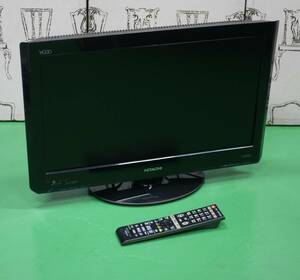 希少 動作品 日立 22V型 ハイビジョン 液晶 テレビ Wooo L22-HP05 250GB HDD内蔵 2チューナー iVDR対応 iVポケット搭載 DLNA対応 22インチ