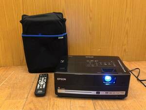 ★動作品★EPSON★プロジェクター★EH-DM3★ランプ点灯時間905H★ケース・リモコン付き★ホームシアター★DVDプレイヤー内蔵★SR(M605)