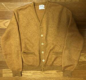 60s sears モヘア カーディガン 毛足長 デッドストック ヴィンテージ カラシ マスタード シアーズ vintage usa mohair Towncraft penneys