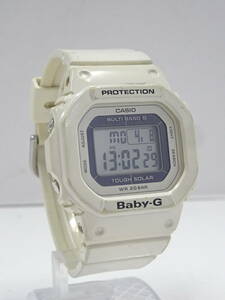 (つ-U-579)Baby-G ベビージー 腕時計 BGD-5000 デジタル タフソーラー ホワイト CASIO カシオ 動作品 中古