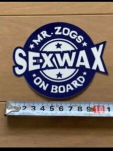 レア! SEXWAX ステッカー On board 紺色 サーフィン ワックス