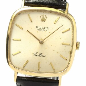 ロレックス ROLEX ref.4114 3 チェリーニ K18YG Cal.1600 手巻き メンズ _803387