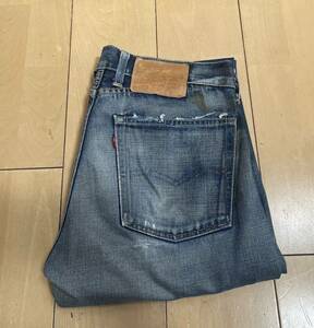 LEVIS VINTAGE CLOTHING 66501-0083 ローライズカスタム スーパーユーズドミッド デニム W32 USED 日本製