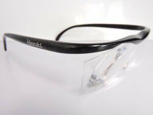 正規品 Hazuki ハズキルーペ メガネ型拡大鏡 倍率不明 ブラックカラー 日本製 ケース付き