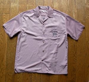 刺繍シャツ　オーバーサイズ　ピンク　LL　POWER TO THE PEOPLE　送料無料　b115