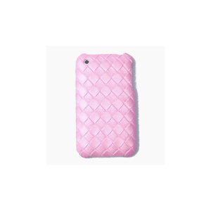 即決・送料込)【ハードケース】GauGau iPhone3G / 3GS Rear Cover Case Knitting Pastel Pink
