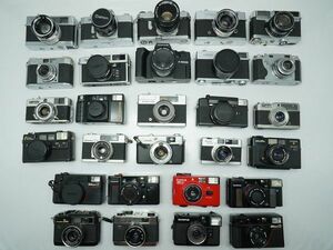 ★レンジファインダーなど★PETRI/FUJICA/Nikon/Canon/Konica/MINOLTA/OLYMPUS/ 等 計:28点まとめ【ジャンク品】29967