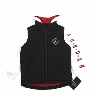 D04197 未使用品 AIR JORDAN/ジャケット 【サイズ：5~6YRS(110~116cm)】 ホワイト×ブラック エアージョーダン キッズ 