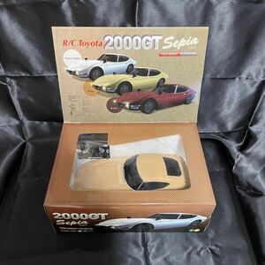 【希少】【未使用】Toyota 2000GT Sepia ベージュ トヨタ 2000GT 1:20 スケール ラジコン 日本オート玩具 r/c