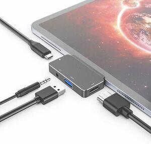 USB Type C ハブ USBC ハブ 4in1 変換アダプタ