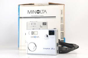 動作品 単三電池使用 ミノルタ MINOLTA DiMAGE X20 ディマージュ コンパクトデジタルカメラ 箱 取説付 管GG2733