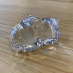 うさぎの置物　水晶　ガラス