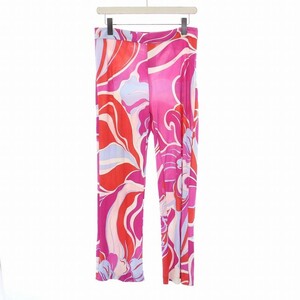 エミリオプッチ EMILIO PUCCI パンツ ワイド 総柄 シルク混 I42 M マルチカラー /KH レディース