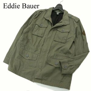 Eddie Bauer エディーバウアー 通年 ロゴワッペン★ M65 ミリタリー フィールド ジャケット Sz.M　メンズ アウトドア　A3T14862_C#O