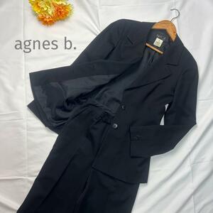 agnes b. セットアップ ブラック ジャケット 0 パンツ 36