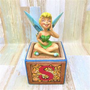 レア★ピーターパン Peter Pan ティンカーベル Tinker Bell 小物入れ フィギュア★ジム・ショア エネスコ ENESCO ディズニーショーケース