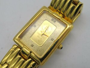1円◆稼働◆ エルジン ゴールド クオーツ レディース 腕時計 M46708