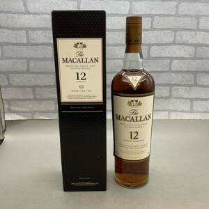 【酒G-7】MACALLAN マッカラン 12年 シェリーオークカスク スコッチウイスキー 箱付 700ml 40% 未開栓