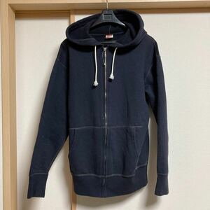 【美品】FREEWHEELERS フリースホイラーズ フルジップパーカー スウェットパーカー ネイビー Mサイズ POWER WEAR