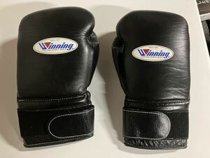美品格安スタート　ウイニング ボクシング グローブ 【 MS-500-B MS500B 】 14オンス マジックテープ式 WINNING Boxing Gloves Velcro Type