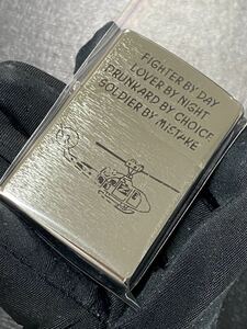 zippo ベトナム ヘリコプター 前面加工 希少モデル 2015年製 シルバーインナー 2015年製