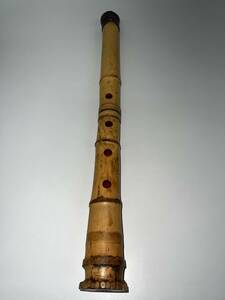 きれい　林仙 尺八 和楽器 管楽器 古美術 全長約４８.３cm 