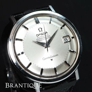 OMEGA オメガ コンステレーション パイパンダイヤル Ref.168.004 Cal.561 SS 革 自動巻 社外Dバックル メンズ 腕時計 「23281」