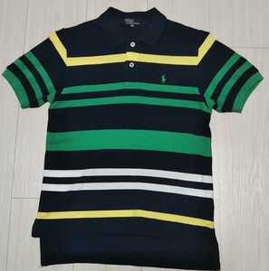 POLO RALPH LAUREN★ポロラルフローレン ★半袖★ポロシャツ★130cm★ボーダー★子供服★紺★黄★白★イエロー★ブルー★ホワイト