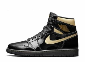 Nike Air Jordan 1 High OG Black Metalic Gold 27㎝ 555088-032 スニーカー エア ジョーダン1 黒 金 エナメル ゴールド