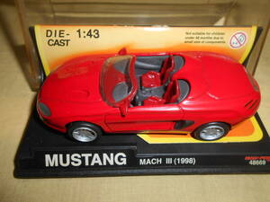 DIE-CAST　1:43　MUSTANG　MACH Ⅲ（1998）