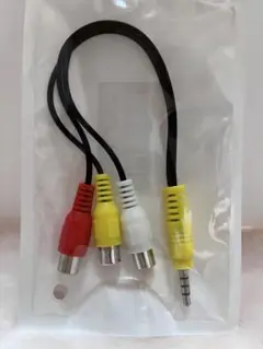 KAUMO RCA 4極3.5mm 赤 白 黄 ミニプラグ 変換ケーブル