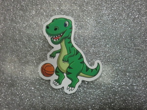 バスケットボール 恐竜 ステッカー