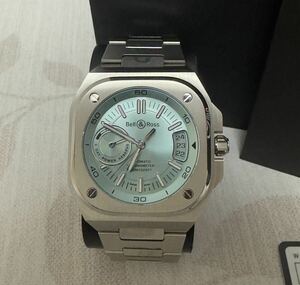 超美品 Bell&Ross BR-X5 ICEBLUE STEEL BR-X5R-IB-ST/SST メンズ 自動巻き 大人気 アイスブルー