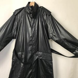 70s80s issey miyake men イッセイミヤケメン 初期 コットン コート ブラック 黒 M