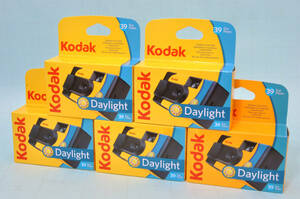 新品未使用　★ Kodak SUC daylight　デイライト 39 800iso 5個　★　使い捨てカメラ