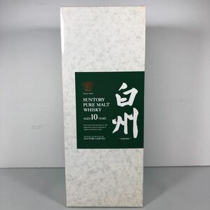 箱 SUNTORY PURE MALT WHISKY AGED 10 YEARS LIMITED HAKUSHU サントリー ピュア モルト ウイスキー 10年 白州